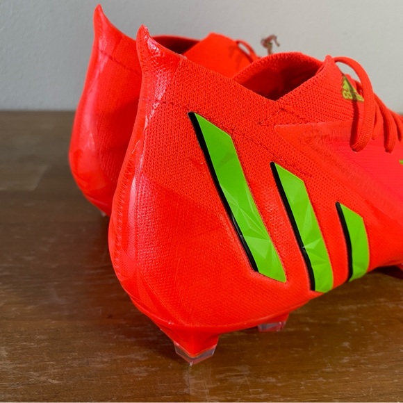 adidas predator edge .1 FG Red Soccer Cleats MSRP $250 - Size 8 - Picture 7 of 13